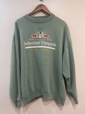 Vtg Sebastiani Vineyards Sonoma Valley Crewneck Sweatshirt